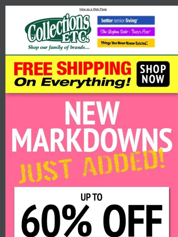 Markdowns We Love   And They All Ship FREE!