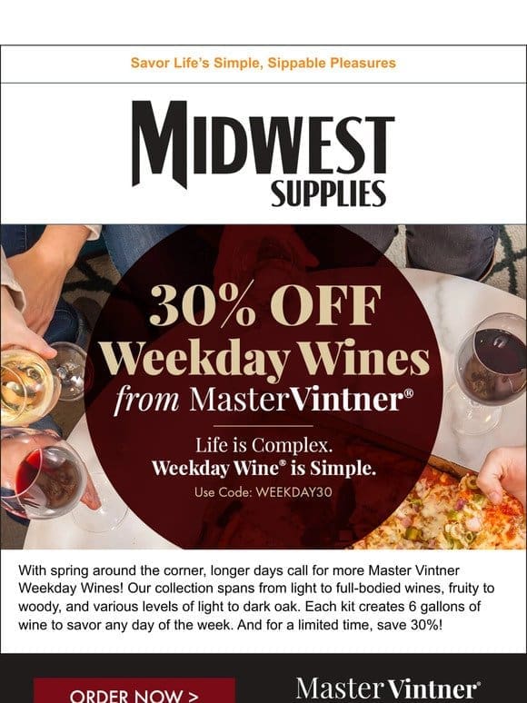 Master Vintner Weekday Wines 30% Off