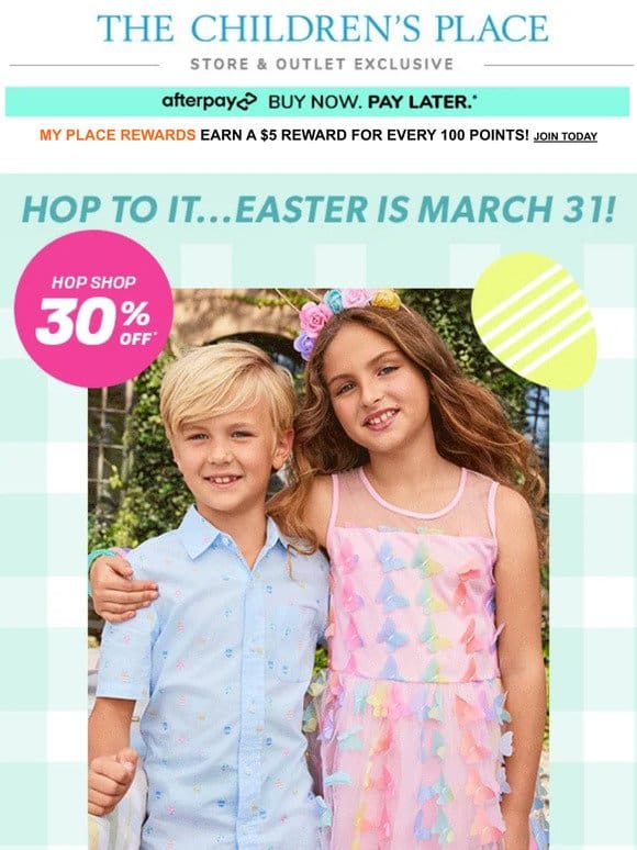 Matching Family Easter Looks， now 30% OFF!