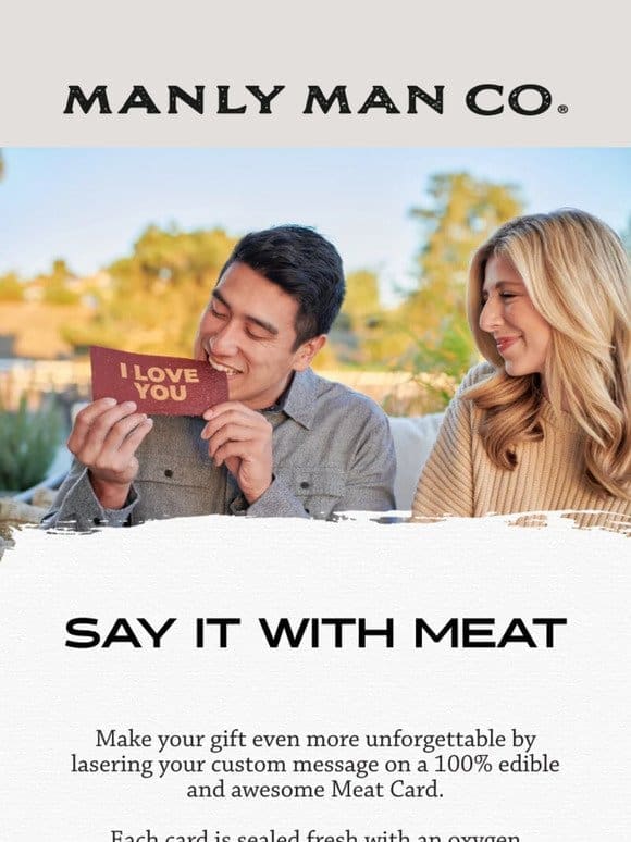 Meat Card™- The Beef Jerky Valentine’s Card