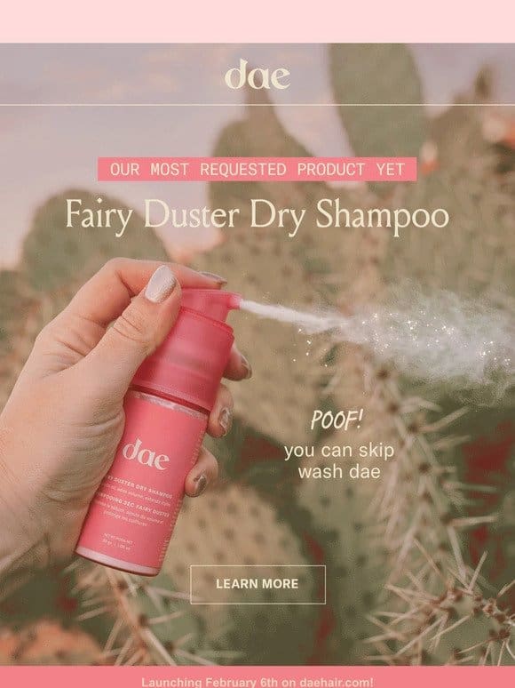 Meet our new Fairy Duster Dry Shampoo!