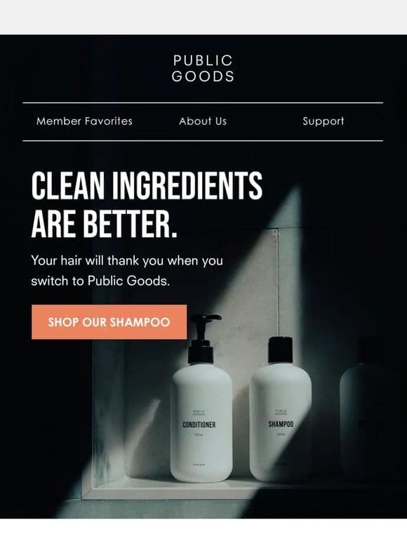 Meet our squeaky clean shampoo ingredients