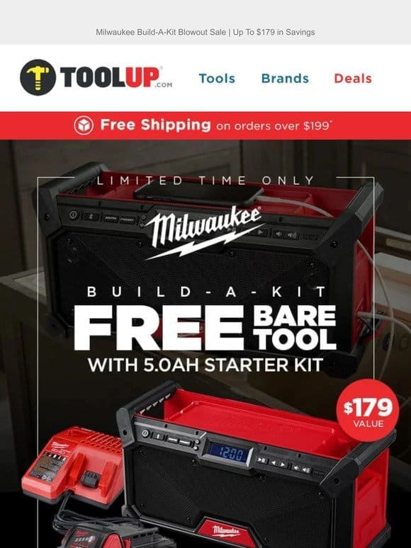Milwaukee Build-A-Kit Sale! Up to $179 in Savings