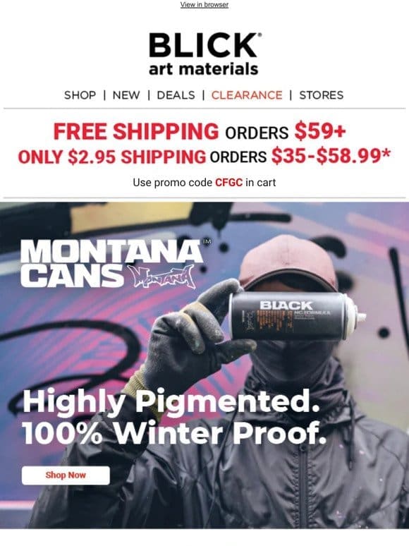 Montana Black Spray Paints: Made for Cold Weather