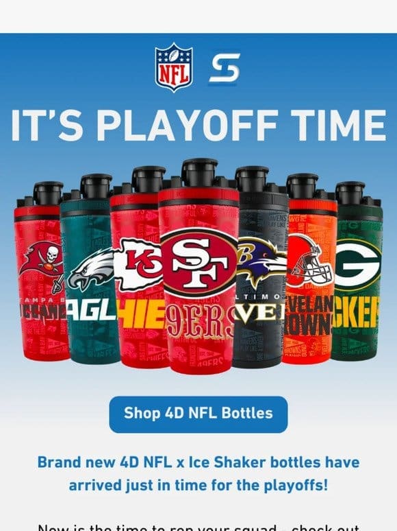 NEW 4D NFL Ice Shakers are Now Available!