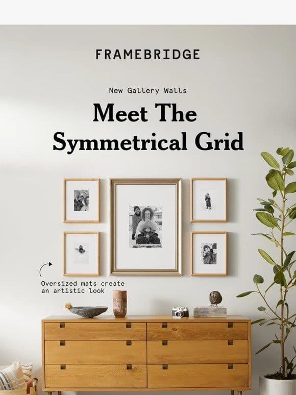 NEW: A gallery wall for grid lovers