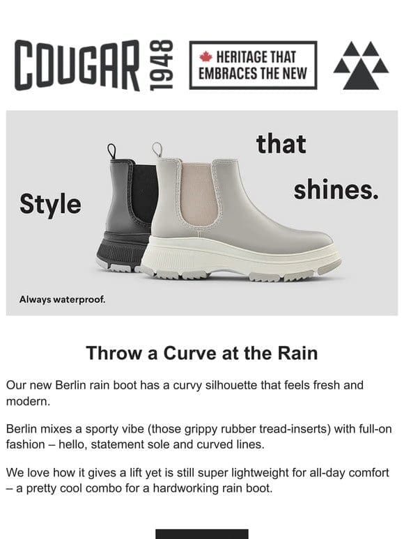 NEW Berlin， the rain boot to get