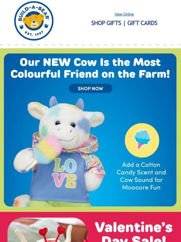 NEW Colourful Splatter Cow in Stores & Online!