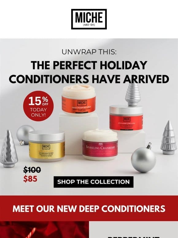 NEW Holiday Conditioners Are Here