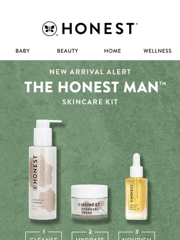 NEW! Honest Man™ Skincare Kit  ‍♂️