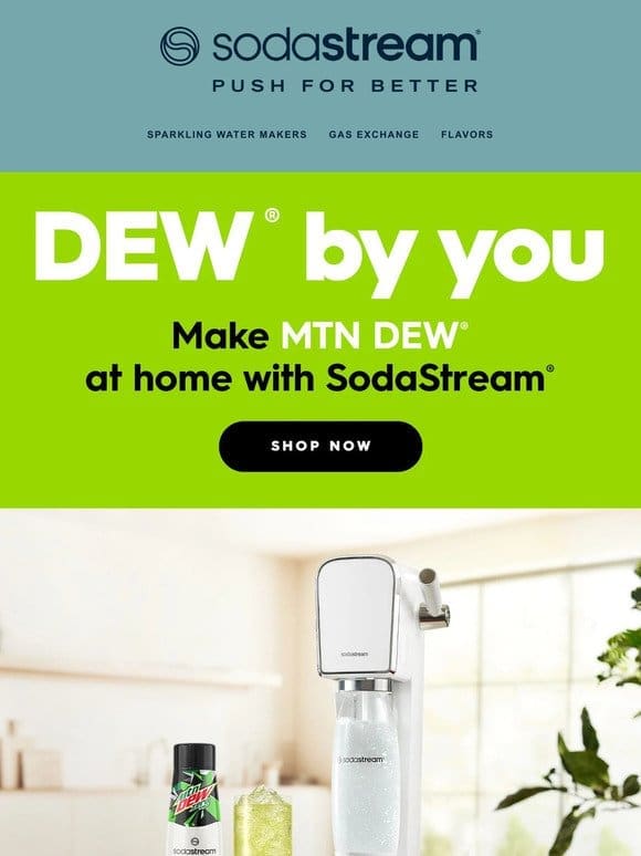 NEW! Make MTN DEW at home with SodaStream