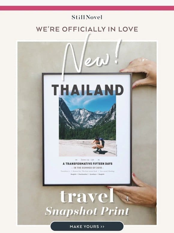 NEW Print Style! Travel Snapshot prints are here