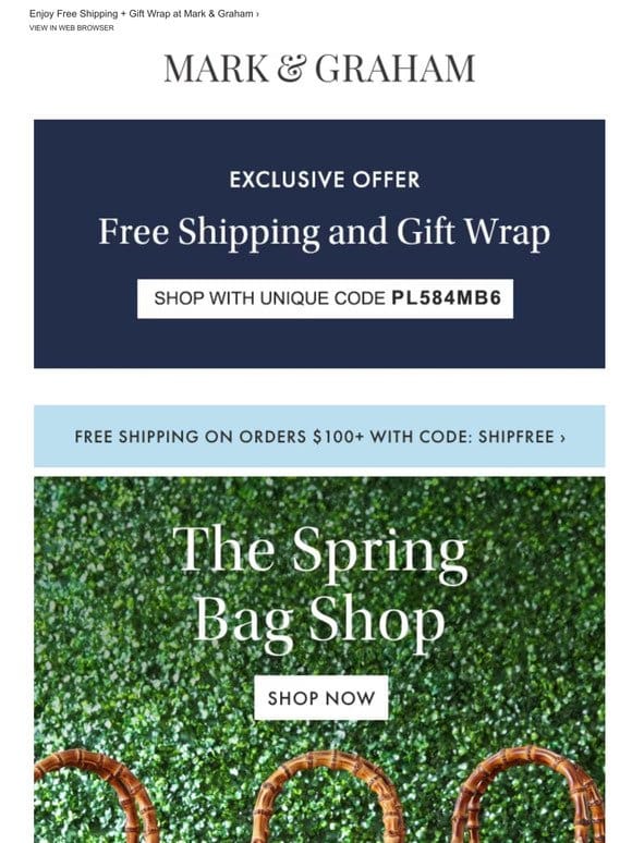 NEW Spring Bags + An Exclusive Offer Inside