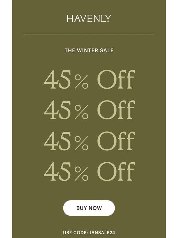 NEW: The Winter Sale