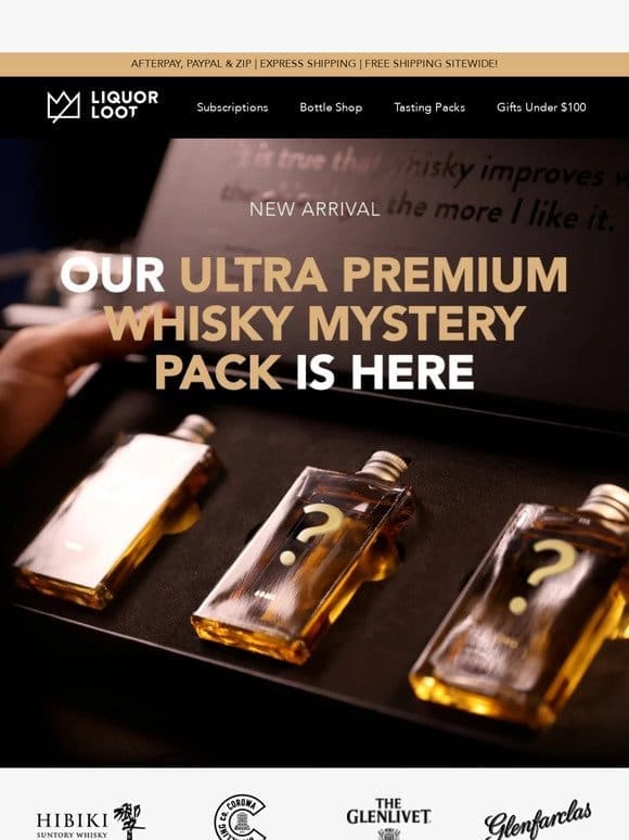NEW: Ultra Premium Whisky Mystery Pack  ❓
