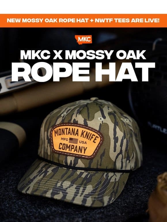NEW ❌ MKC x Mossy Oak Rope Hats Are LIVE!