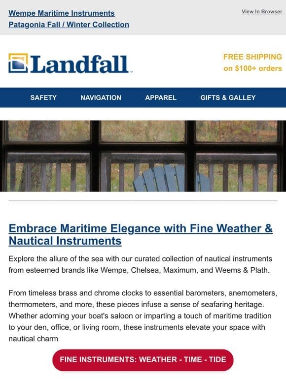 Nautical Elegance: Set Sail with Style Aboard or at Home @Landfall