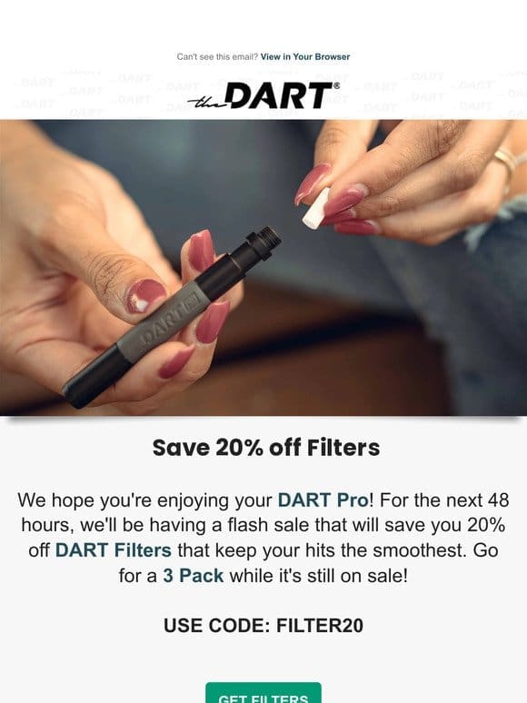 Need more filters for your DART Pro?