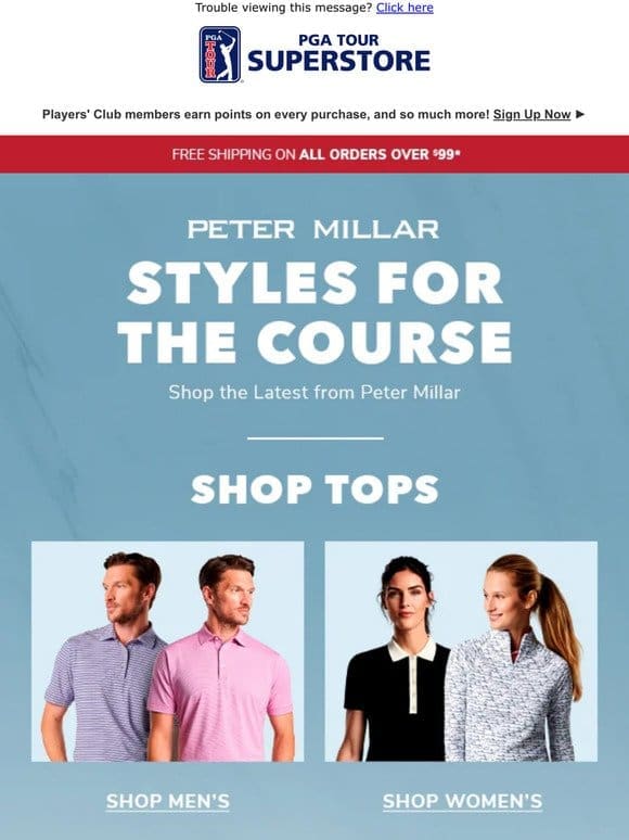 New Arrivals from Peter Millar for Him and Her!