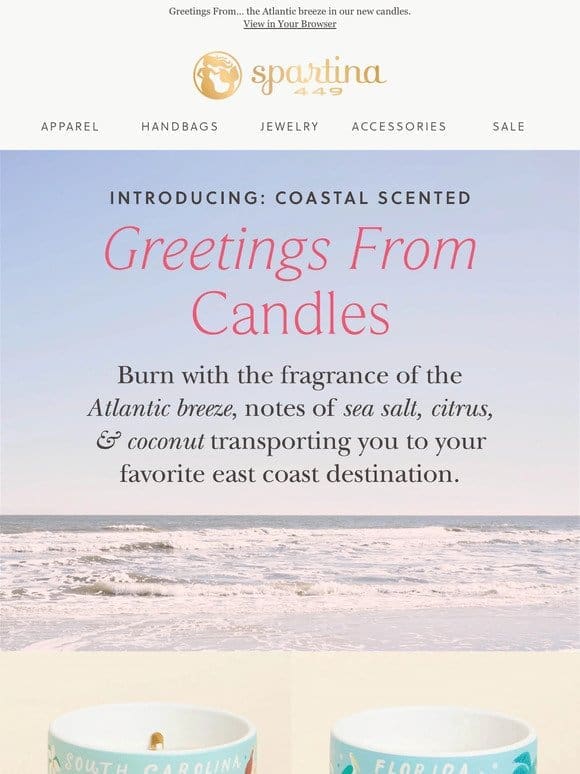 New! Destination Candles in Coastal Maps