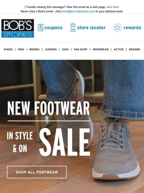New Footwear In Style & On Sale