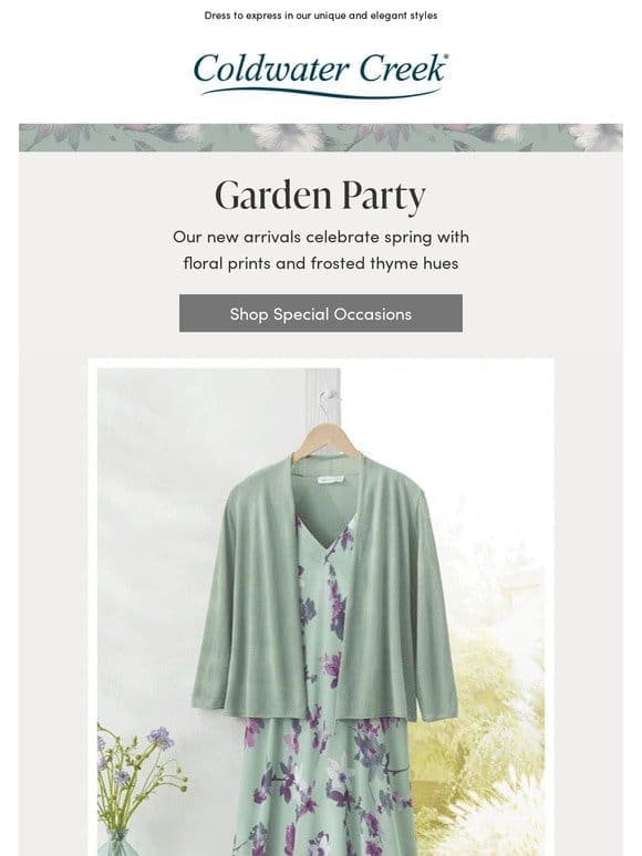 New Frosted Thyme Occasion Wear