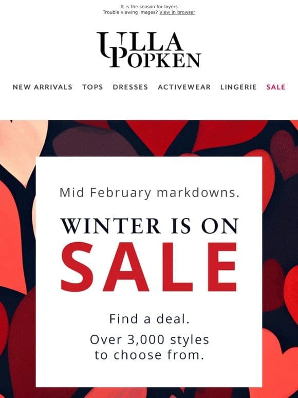 New Markdowns up to 70% Off
