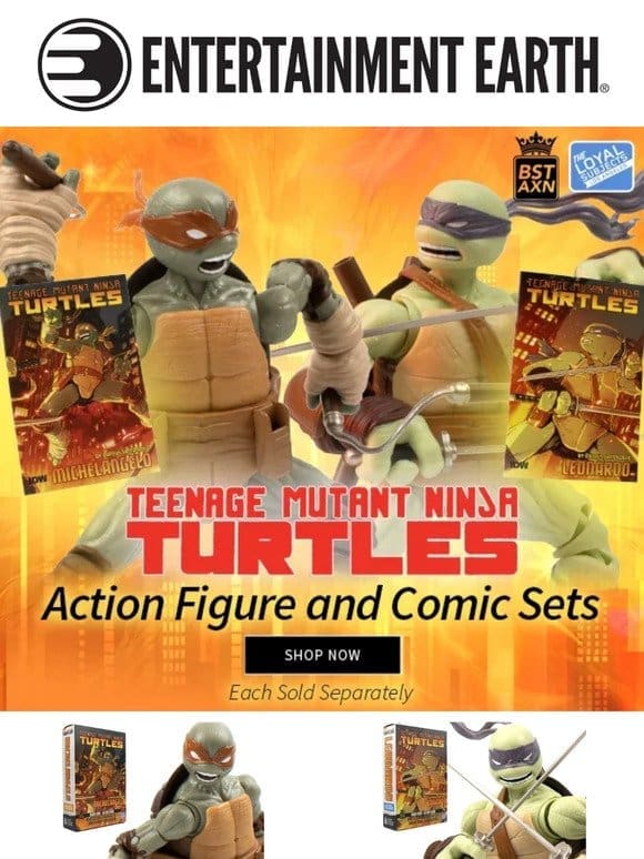 New Mikey and Leo TMNT Figs + Comic! Snag ‘Em ASAP