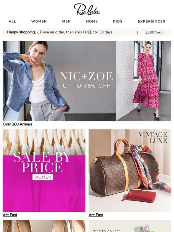 New NIC+ZOE Up to 75% Off • Women’s Sale by Price