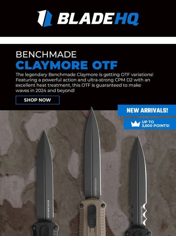 New OTF arrivals from Benchmade?