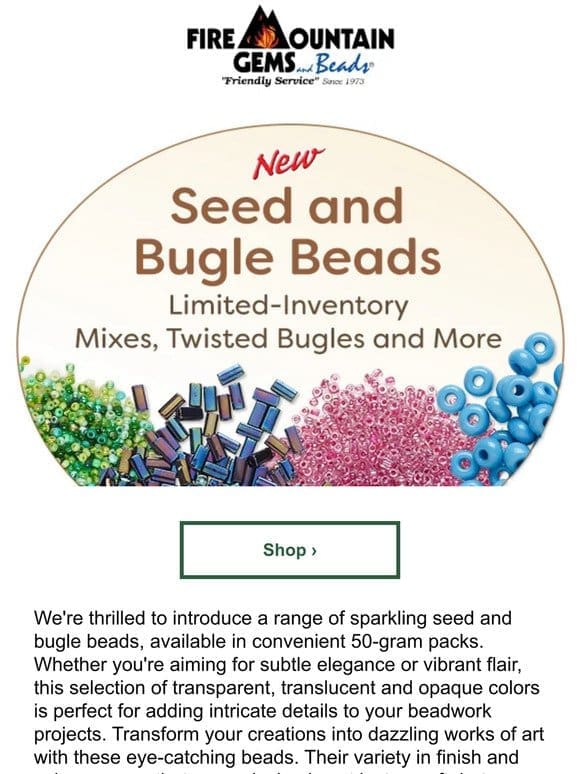 New Seed BEADS in Special Colors and Styles