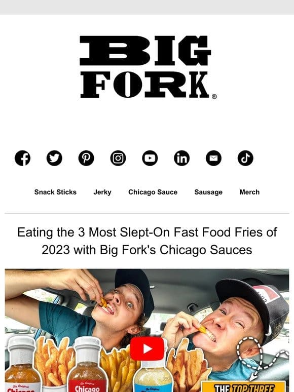 New Video: Eating the 3 Most Slept-On Fast Food Fries of 2023 with Big Fork’s Chicago Sauces