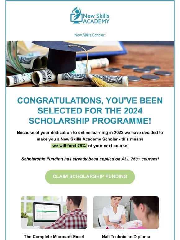 New Year Scholarship Programme: You’ve Been Selected!