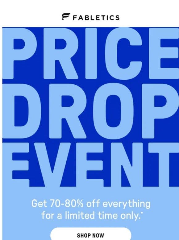 ON NOW: Price Drop Event