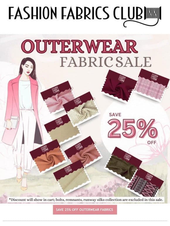 OUTERWEAR Fabrics Sale  ⛅