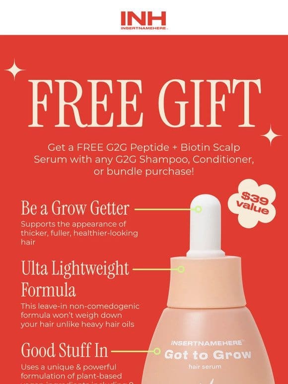 Offer waiting: FREE G2G Serum!