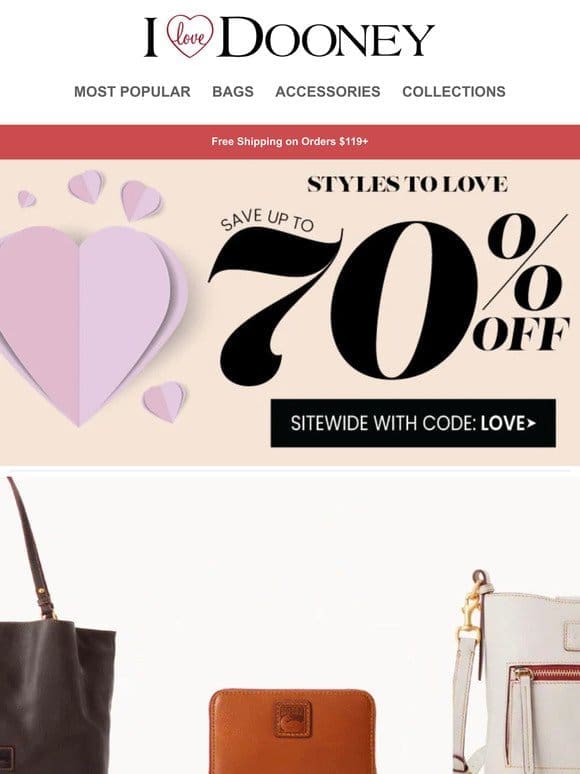 One More Day To Save Up to 70% Off on Styles to Love!
