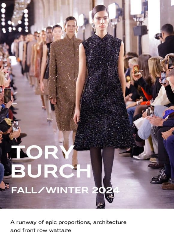 One for the books! Tory brings FW24 to the New York Public Library