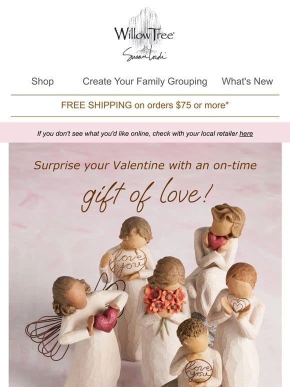 Order today for Valentine’s Day Arrival