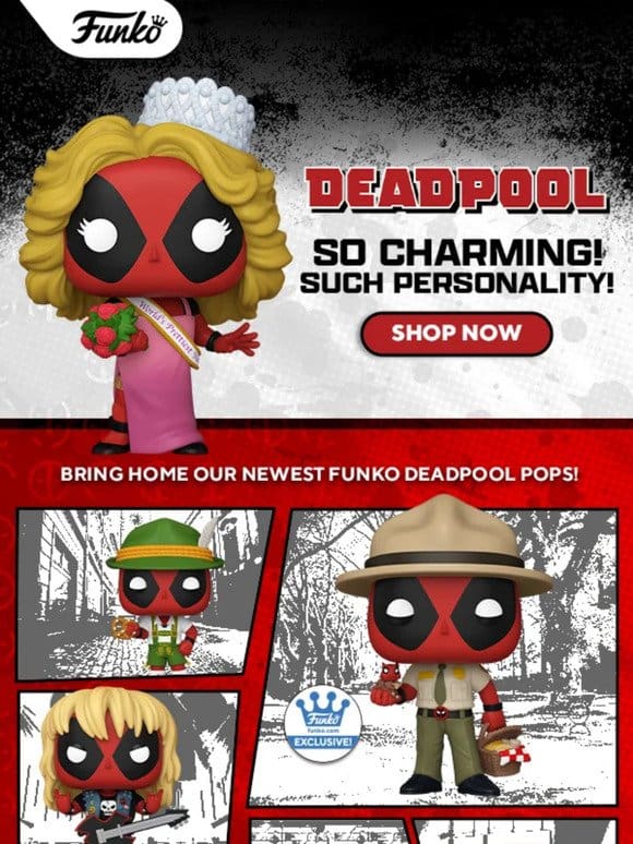 Our Newest Pop! Deadpool Line is Ready