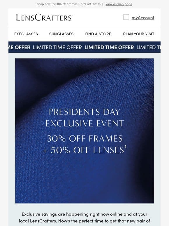Our Presidents Day Exclusive event is happening now!