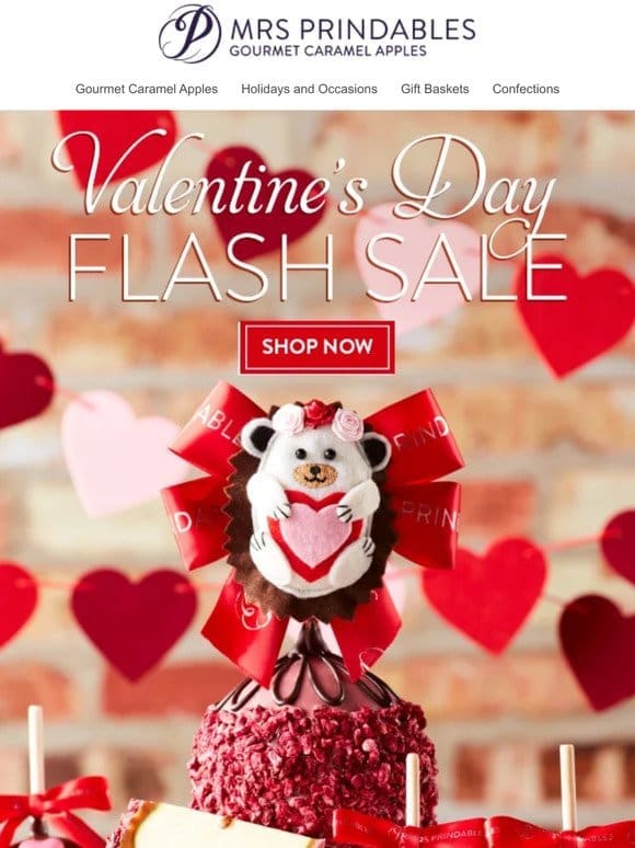 Our Valentine’s Day Flash Sale is HERE!