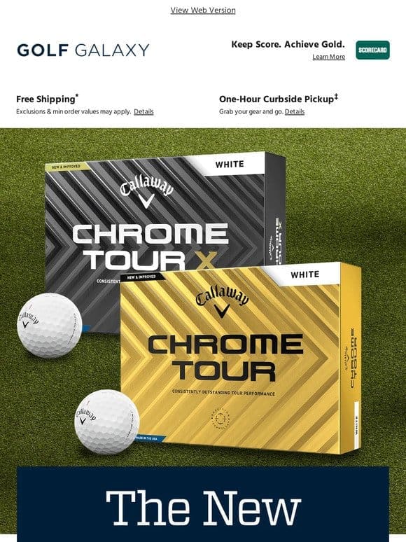 Out now! NEW Callaway Chrome Tour & Tour X golf balls