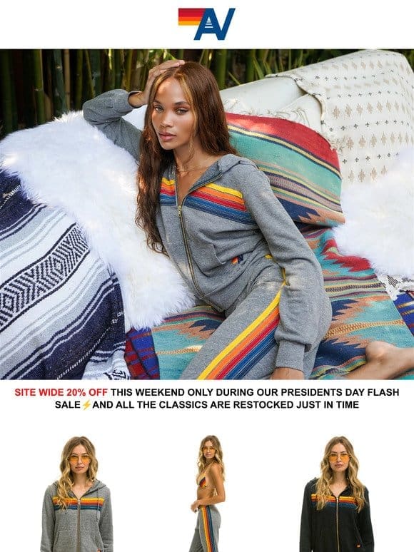 PRESIDENTS DAY SITEWIDE 20% OFF FLASH SALE