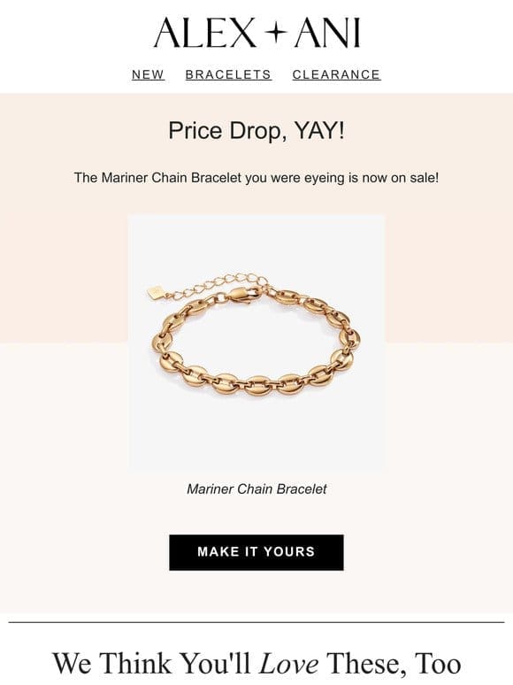 PRICE DROP ⬇️ Mariner Chain Bracelet is Now on SALE…