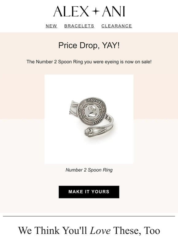 PRICE DROP ⬇️ Number 2 Spoon Ring is Now on SALE…