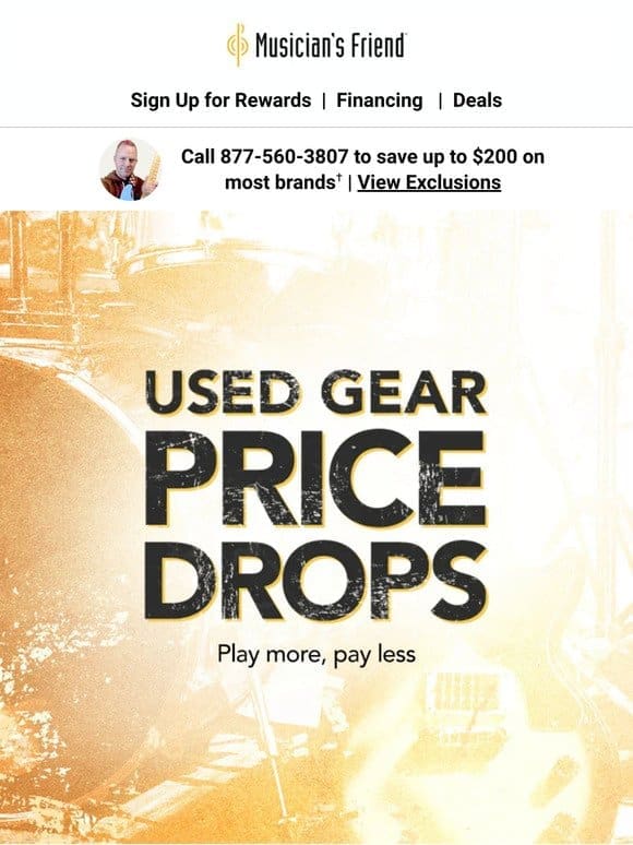 PRICE DROPS: Used Gear