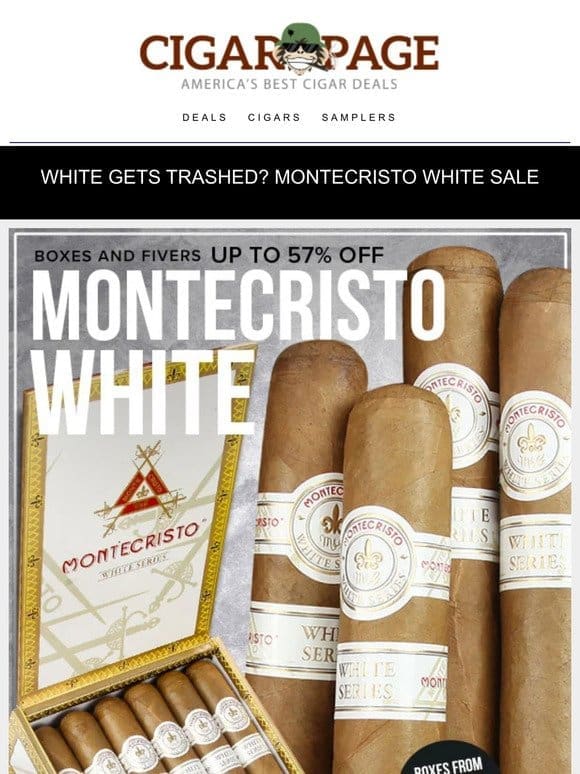 Paint it White: Montecristo White half off box sale