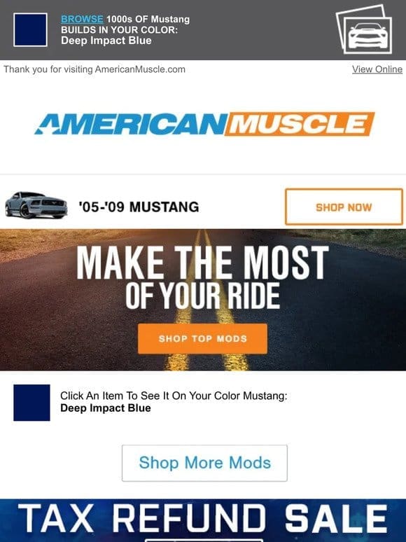 Personalized Recs For Your Mustang