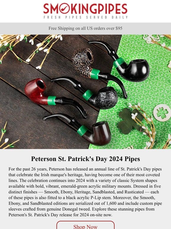 Peterson St. Patrick’s Day 2024 Pipes